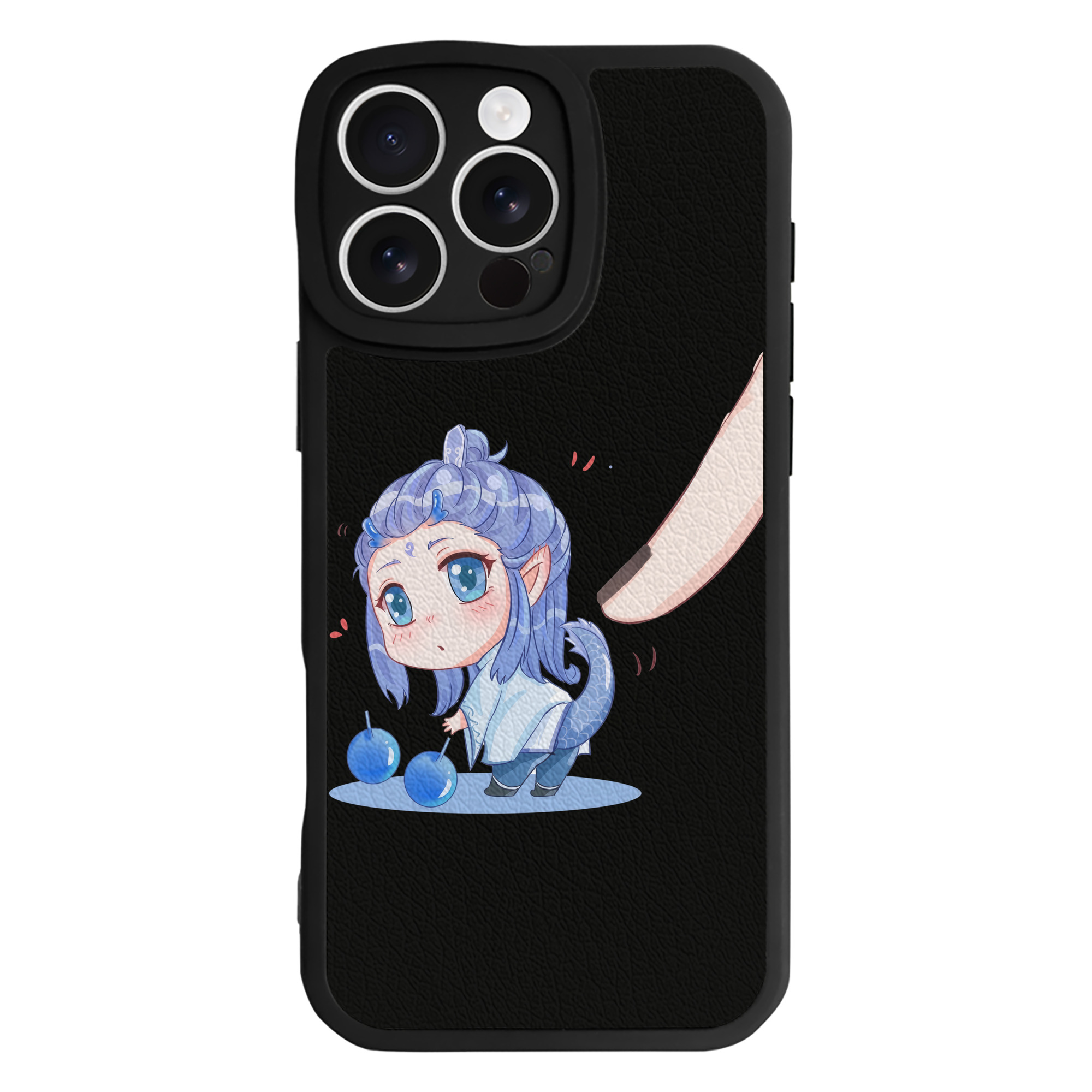 （画像用） Ne Zha 2 ナタ 魔童の大暴れ 【iPhone 16シリーズ対応】シリコンスマホケース（レザー調） 材質：シリコン